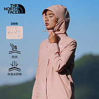 THE NORTH FACE 北面 防風(fēng)夾克女戶外防風(fēng)單層連帽外套89Y2 粉色/LK6 M