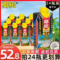 椰樹 椰子水 330ml*24盒 利樂鉆整箱裝 植物蛋白飲料