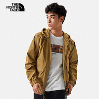 THE NORTH FACE 北面 防風(fēng)夾克男戶外防潑透汽外套7WDO 棕色/173 L