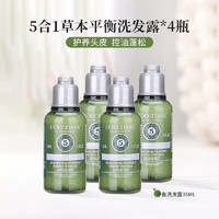 L'OCCITANE 歐舒丹 5合1洗發(fā)水小樣草本精華菁純平衡洗發(fā)露護(hù)發(fā)素控油蓬松 5合1平衡 5合1平衡洗發(fā)露35ml*4瓶