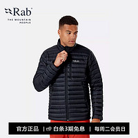 Rab 睿坡 男士超輕Microlight羽絨服700蓬戶外輕量防風透氣保暖外套QDB-16 墨黑色 L