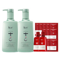 B2V 綠藻洗發(fā)水香能洗發(fā)乳祛屑香氛洗護 祛屑洗發(fā)水500ml*2