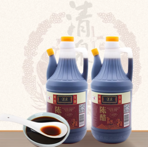 非物質(zhì)文化遺產(chǎn)！清泉 三年陳釀老陳醋 820mL*2瓶