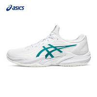 ASICS 亞瑟士 網(wǎng)球鞋男鞋網(wǎng)面穩(wěn)定舒適透氣運(yùn)動(dòng)鞋 COURT FF 3 NOVAK 白色/綠色 39.5