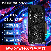 yeston 盈通 AMD RADEON RX 6750 GRE 10G 大地之神