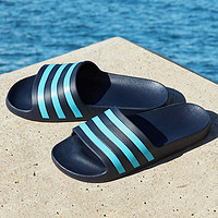 adidas 阿迪達(dá)斯 運(yùn)動(dòng)拖鞋女官網(wǎng)ADILETTE AQUA一字拖休閑沙灘鞋 EG1757 EG1757 38