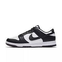 NIKE 耐克 DUNK LOW (GS)黑白熊貓夏季新款舒適百搭低幫休閑鞋 CW1590-100 黑色 36