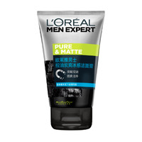 L'OREAL PARIS 男士控油炭爽冰感潔面膏 100ml