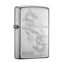 ZIPPO 之寶 經(jīng)典系列 205-C-000015 打火機(jī) 鍛紗鍍鉻 雙龍會(huì)