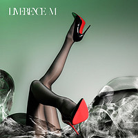 Limerence M 淶覓潤絲 純享中腰絲襪絲滑超薄油亮性感過膝連褲襪 寶石藍 L碼