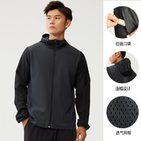 DECATHLON 迪卡儂 防曬衣男輕薄運動外套速干防曬服男經(jīng)典黑L-4826165