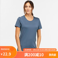 DECATHLON 迪卡儂 情侶速干運動T恤女輕薄半袖ODT14195992女款 青磚色XS