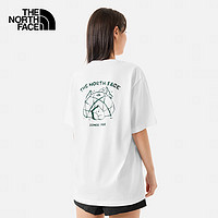 THE NORTH FACE 北面 24春夏新品情侶款小熊圓領(lǐng)休閑透氣戶外夏季新款短袖T恤8CST FN4 XL