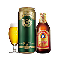 TSINGTAO 青島啤酒 奧古特 500ml*18聽+棕金 296ml*24聽 贈全麥白啤330ml*12罐