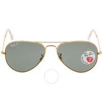 Ray-Ban 雷朋 Aviator Classic 偏光綠色經(jīng)典 G-15 中性太陽(yáng)鏡 RB3025 001/58 55