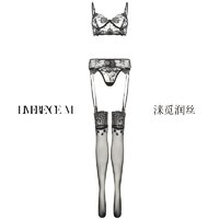 Limerence M 淶覓潤(rùn)絲 「縱情四件套」性感文胸內(nèi)衣絲襪透明網(wǎng)紗刺繡款拍一發(fā)四