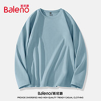 Baleno 班尼路 長(zhǎng)袖T恤男秋季潮流基礎(chǔ)款內(nèi)搭男士打底衫寬松透氣純棉男裝上衣