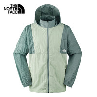 THE NORTH FACE 北面 防風夾克男戶外防風防潑外套7WDM 綠色/KIH L