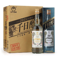 金門高粱酒 千日醇 清香型白酒 58度600ml 白金龍老酒 臺(tái)版原瓶 58度 600mL 6瓶