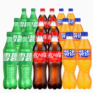 百億補(bǔ)貼！Coca-Cola 可口可樂 雪碧芬達(dá)混合裝500ml*18瓶