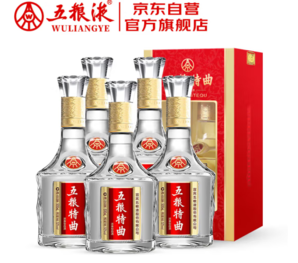 PLUS會(huì)員！WULIANGYE 五糧液 股份 五糧特曲 濃香型白酒 52度 500ml*6瓶 整箱裝 （新老包裝）