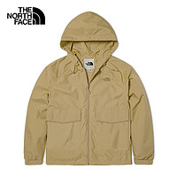 THE NORTH FACE 北面 防風(fēng)夾克男戶外舒適薄風(fēng)衣外套81SB 卡其色/LK5 XL