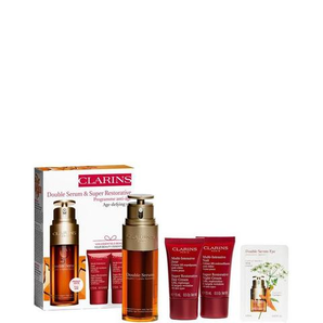 CLARINS 嬌韻詩(shī) 雙萃精華面部護(hù)膚套裝（雙萃精華50ml+花樣年華日霜15ml+晚霜15ml+眼部精華0.9ml）