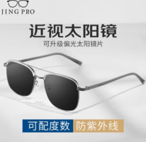 JingPro镜邦1.60近视太阳镜（含散光）+时尚GM同款镜框多款可选