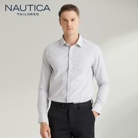 NAUTICA 諾帝卡 TAILORED 春秋款顯瘦收腰襯衣小眾修身襯衫