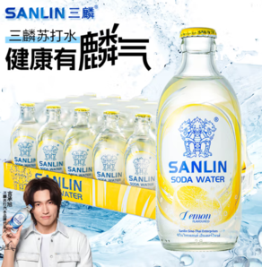 SANLIN 三麟 蘇打水檸檬味335ml*24瓶