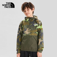 THENORTHFACE北面儿童户外防风外套7QKK55D/迷彩/绿色160/L