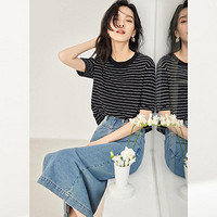 DUIBAI对白女式针织T恤DDO031