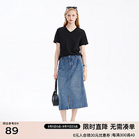 百家好女士纯T恤2024夏季新款