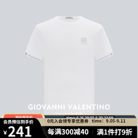 VALENTINO华伦天奴卓凡尼·华伦天奴男士桑蚕丝凉感休闲T恤M03320570-1