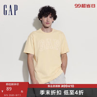 Gap 蓋璞 男士字母logo圓領(lǐng)短袖T恤 A00818