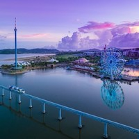 2天樂(lè)園套票+24小時(shí)入住制！海南富力海洋歡樂(lè)世界度假區(qū)凱悅酒店 海灣景大床房1晚含2大2小早餐