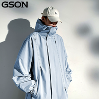 森马集团！GSON男女同款潮牌户外工装连帽夹克