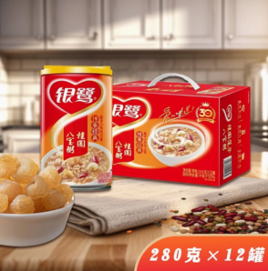 百億補(bǔ)貼！銀鷺 八寶粥桂圓蓮子桂圓 280g×12罐