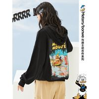 美特斯邦威联名连帽卫衣女时尚新款秋季上衣百搭潮流女套头衫