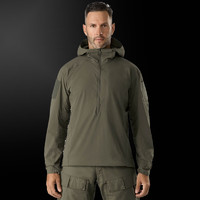 ARC'TERYX 始祖鳥 ARC’TERYX）LEAF GAMMA SL ANORAK 始祖鳥 軍鳥 防風透氣戶外半拉連 軟殼夾克 RG