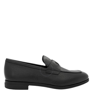 Salvatore Ferragamo 菲拉格慕 Salvatore 男式黑色馬丁 Gancini 帶扣樂福鞋