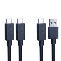 RIHAO日灏typec全功能双头数据线公对公雷电usb高速原装t型固态otg单口