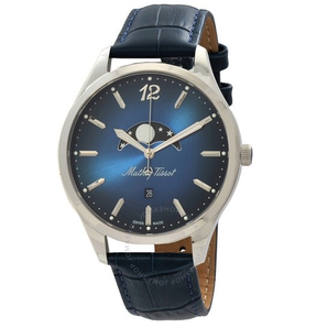 Mathey-Tissot  Urban Moon 藍(lán)色表盤月相石英男表 H411LABU