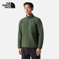 THE NORTH FACE 北面 棉服男戶外防風保暖立領夾棉外套5B2M 綠色/NYC L