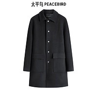 PEACEBIRD太平鸟男装反季清仓毛呢大衣