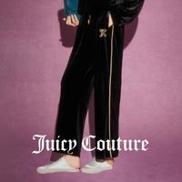 Juicy Couture 橘滋 女士刺繡絲絨休閑長褲620123FW0300V099