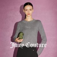 Juicy Couture 橘滋 女士燙鉆亮絲坑條毛衣620123FW146BV090