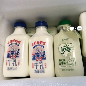 新希望  開(kāi)心果450ml*3+今日鮮奶鋪255ml*4