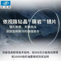 essilor 依視路 鉆晶 耐用 膜巖1.6折射率*2片+鈦金屬 鏡框（支持來框加工）