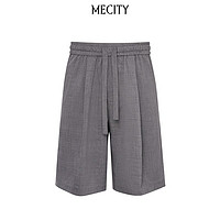 MECITY男士深灰宽松西装短裤550384